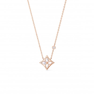 LOUIS VUITTON COLOUR BLOSSOM BB STAR PENDANT, PINK GOLD, WHITE MOTHER-OF-PEARL AND DIAMOND Q93892